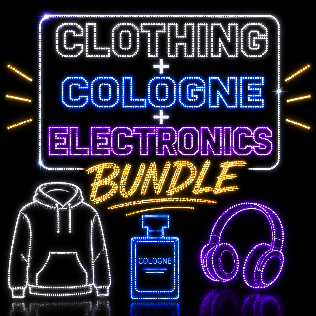Clothing/Cologne/Electronic bundle.